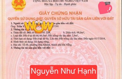 Bán đất kiệt K02 NGUYỄN NHƯ HẠNH – cách đường chính 20m